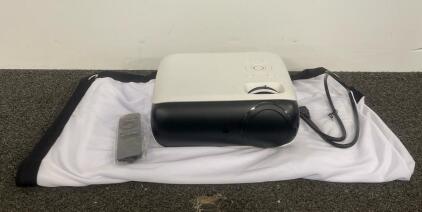 Happrun H1 Full HD 1080P Projector With Bluetooth And Wi-Fi, Includes Screen And Accessories