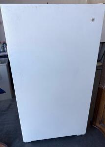 GE Upright Freezer, Approx. 14.1 cu ft, White, Manual Defrost, 4 Wire Shelves, Door Storage Bins