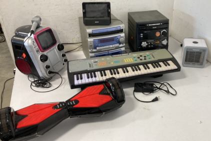 Karaoke Machine, Small Electric Keyboard, Hoverboard, & More Electronics