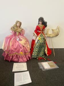 Franklin Heirloom Dolls Noel, The Angel of Christmas Porcelain Doll, 18" Tall, 1989, with COA