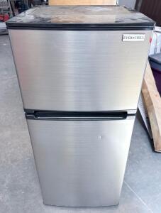Everchill WS-95RDC 3.3 Cu. Ft. Compact Refrigerator With Top Freezer, Stainless Steel