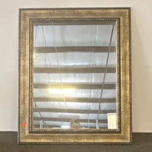 Ornate Gold Framed Wall Mirror, 34l"x27W", Classic Baroque Style, Decorative Scrollwork