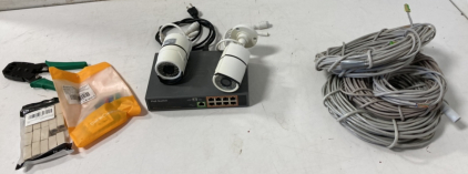 (2) Security Cameras, Oubao Tool, Sienoc Couplers, Plenty Of Cord