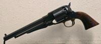 A.S.M. Remington 1858 .44 Cal Black Powder Revolver, Italy, 8" Barrel, Serial A82962, Blued/Brass - 4