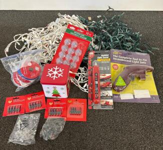 Holiday Light Set & Accessories: 2 Light Strings, Gardner Bender Tester, LightKeeper Pro