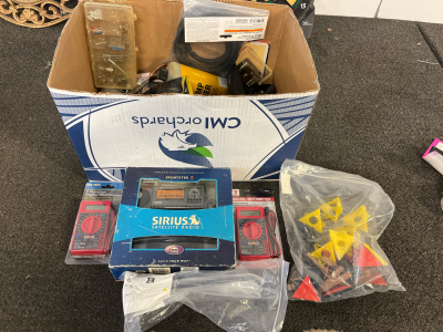 Sirius Sportster 3 Satellite Radio Kit, 2 Digital Multimeters, Hand Tools & Hardware Mixed Lot