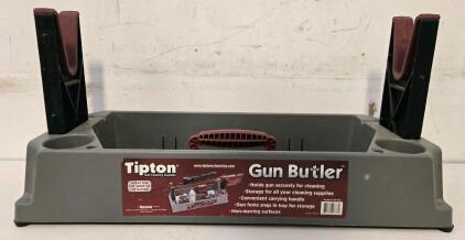 Tipton Gun Butler Gun Cleaning Stand With Storage Compartments And Carrying Handle