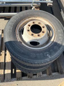 Firestone Transforce HT LT235/85R16 Tires On 8-Lug Steel Wheels, Qty 2