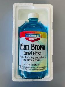 Birchwood Casey Plum Brown Barrel Finish 32 Fl Oz &ndash; Authentic Antique Gun Restoration Solution