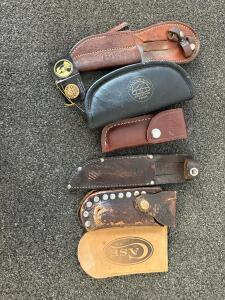 Vintage Buck, Case XX, Franklin Mint Knife Sheaths & Pouches - Leather & Collector Cases
