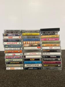 30 Cassette Tape Lot Hip-Hop Rap R&B: Naughty by Nature, Zapp & Roger, Ice-T, Boyz II Men