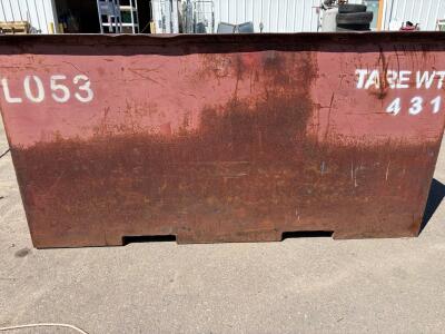 Industrial Steel Scrap Bin, 48" x 42" x 48", 2 Cu. Yd., 4,000 lb Capacity