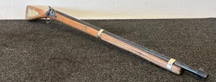 Parris Kentucky Rifle Toy Replica, 38" Wood/Metal, Percussion Style, Brass Inlay, #58317, Savannah TN