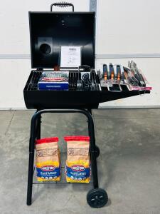 Kingsford CG2051014-KF Barrel Charcoal Grill With 225 Sq. In. Cooking Area, Accessories Included