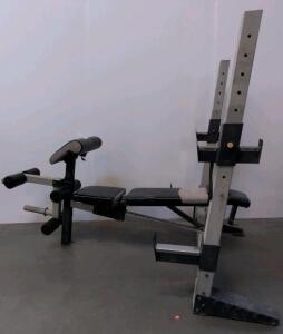 Gold's Gym Pro Series Multi-Purpose Weight Bench With Leg Developer And Preacher Curl