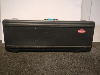 SKB Universal Electric Guitar Hard Shell Case, Black, Molded Plastic, Plush Interior