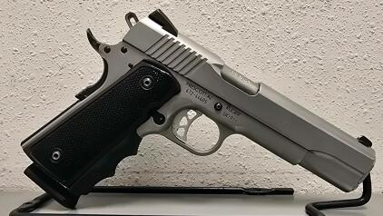 Ruger SR1911 .45 ACP Stainless Steel, 5" Barrel, Aftermarket Grips, Serial 672-44605