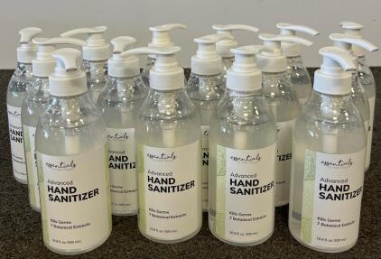 16-Pack Advanced Hand Sanitizer, 16.9 fl Oz (500ML) Bottles, 62% Alcohol, 7 Botanical Extracts