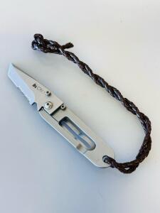 CRKT K.I.S.S. Frame Lock Tanto Folding Knife, Combo Edge, Stainless Steel, Taiwan, Ed Halligan