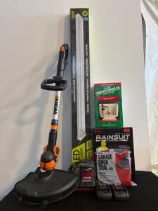 WORX WG163 Cordless 20V String Trimmer/Edger with 2 Batteries and Charger, 12" Cut