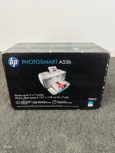HP Photosmart A536 Compact Photo Printer, 5x7" Max Print Size, 2.4" LCD, USB & PictBridge Connectivity