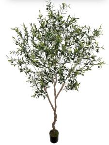 Artificial Olive Tree 7Ft (82In,2200+Uv Protection Leaf) Tall