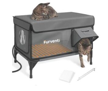 Furventi Outdoor Heated Cat House
