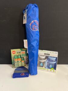 Boise State Chair, Beanie, Reduce WaterDay 80oz Mugs (2), OFF! Deep Woods Repellent Bundle