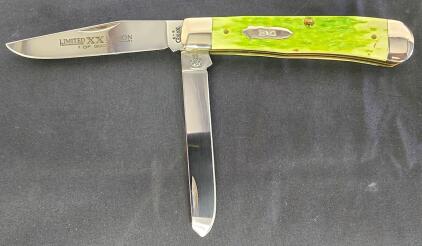 CASE 6254 SS Trapper Limited XX Edition Folding Knife with Jigged Bone Handle