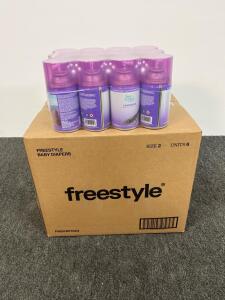 Freestyle Size 2 Diapers 192 Pack & Sure Scents Lavender 6.2 Oz Automatic Spray Refills, 12 Cans