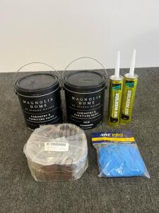 Magnolia Home Furniture Paint 2x 126Oz, Vulkem 116 2x Sealant, 10 Sanding Belts, 12 Nitrile Gloves