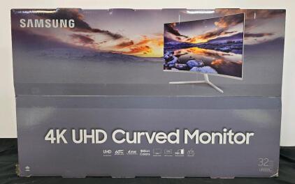 Samsung 32" 4K UHD Curved Monitor UR591C, 1500R, VA Panel, 60Hz, 4ms, HDMI, DP