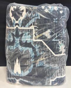 9x12 Area Rug In Gray Blue And Black