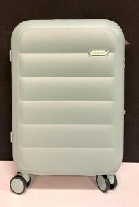 SNAILWHITE 20" Carry-On Hardside Suitcase, Polycarbonate, TSA Lock, Spinner Wheels, Green