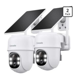 ( 2-Pack) Cinnado 2K Cameras For Home Security-2.4G