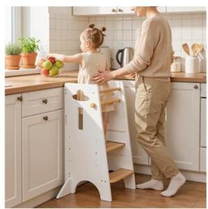 COSYLAND Toddler Standing Tower Adjustable Height (No Wide Back Panel)