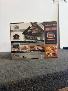 Ninja Foodi Smart XL 6-in-1 Indoor Grill & Air Fryer with Built-in Thermometer, Model DG551
