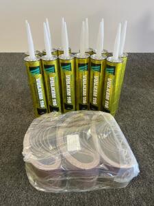Tremco Vulkem 116 Sealant 10.1 Fl Oz 12-Pack & 24 Sanding Belts 30"x3" 40/60/80 Grit Assortment