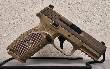 FN 509 9mm Semi-Auto Pistol, Flat Dark Earth, 4" Barrel, Serial GKS0276636
