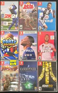 (9) Nintendo Switch Video Games