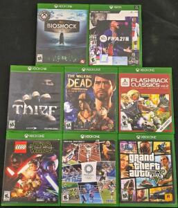 (8) Xbox One Video Games