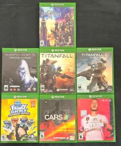 Lot of 7 Xbox One Video Games with Cases and Inserts
