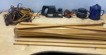Folding Wooden Hammock , Working Sanders (3), Extension Cords