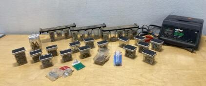 DieHard 10/2/60A Battery Charger & Engine Starter, 6/12V + Large Mixed Hardware Organizer Lot