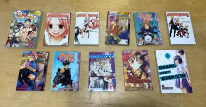 Manga Lot - Sumomomo Momomo, Gravitation, St. Dragon Girl, Buck Naked, Crossroad, Hands Off