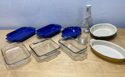 Blue and Clear Baking Ware - Mixer and More