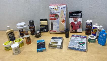 Assorted Household Cleaning, Polishing & Utility Supplies Lot - 18+ Items, Top Brands, Multi-Purpose