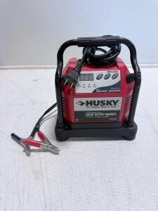 Husky 12V Smart Battery Charger, 10/6/2 AMP, Digital Display, Automatic, Alternator Check