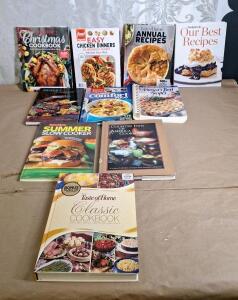 (10) Assorted Cookbooks
