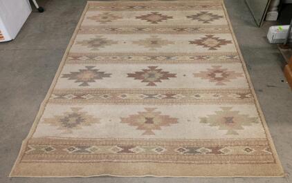 Beaulieu Home Fashions Barley 2201 Area Rug, 5'2" x 7'6", Southwestern Geometric Design